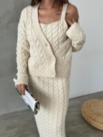 SET FUND, CROP TOP DHE CARDIGAN